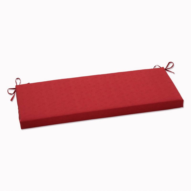 45&#34; x 18&#34; Outdoor/Indoor Bench Cushion Splash Flame Red - Pillow Perfect, 1 of 10