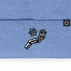 Dalix Chill Skeleton Hand Embroidered Beanie Snowflake Warm Winter Knit Hat for Men - 2 of 4
