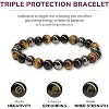 8mm Beaded Bracelets with Natural Gemstones for Women & Men, Elastic Adjustable Protection Crystal Bracelet - 4 of 4