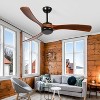 YUHAO Indoor 6-speed Modern and Farmhouse Soil Wood Ceiling Fan without Light and Remote Control - 2 of 4