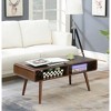 Napa Valley Coffee Table Espresso - Breighton Home: Mid Century Modern, Storage Shelf - 4 of 4