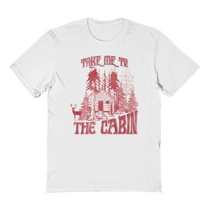Rerun Island Men's Christmas Take Me To The Short Sleeve Graphic Cotton T-shirt - 1 of 1