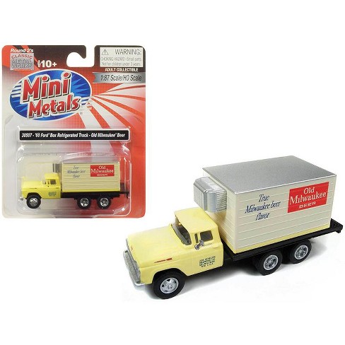 1960 Ford Box Reefer Refrigerated Truck Old Milwaukee Beer Yellow 187 Ho Scale Model By Classic Metal Works