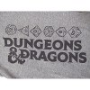 Dungeons & Dragons Logo and Dice Graphic Mens Heather Grey Sleep Pajama Pants - 2 of 3