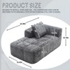 NicBex 62 Inch Loveseat,Modern Modular Chenille Loveseat Sofa with Pillow,Soft 2-Seater Couch Sleeper for Living Room,Bedroom,Lounge - 4 of 4