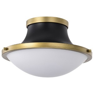 Nuvo Lighting Lafayette 1 - Light Flush Mount in  Matte Black - 1 of 4