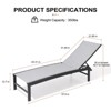 Crestlive Products Chaise Lounge Chair Outdoor Set of 2 Adjustable 5 Positions Pool Tanning Recliner Outdoor Lounge Furniture - 2 of 4