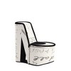 CAVINAS 9" Display Jewelry Box Hidden Storage High Heel Shoe Design Jewelry Armoire Organizer - 4 of 4
