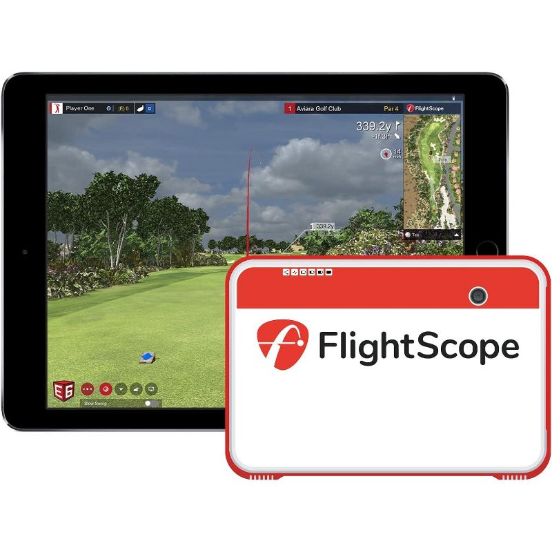 FlightScope Mevo+  Portable Golf Launch Monitor and Simulator | 20+ Full Swing and Short Game Data Parameters, 10 E6 Courses and 17 Practice Ranges, 3 of 11