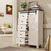 Shoe Storage Cabinet for Entryway,Bedroom,Flip Door Design Shoe Cabinet,White Finish - 4 of 4