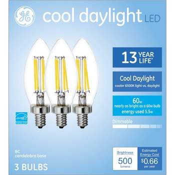 GE 3pk Cool Daylight 60W CAC LED Light Bulbs