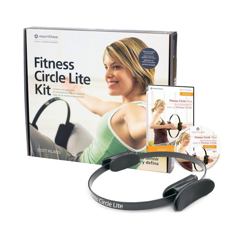 Stott Pilates 14&#34; Fitness Circle Lite Kit with DVD, 1 of 8