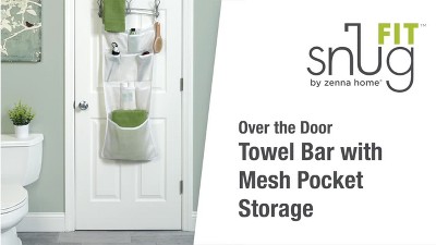 Zenna Home SnugFit Over-the-Door Hook Rack with 4 Double Hooks in