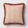 Square Pumpkin Pillow with Printed Reverse and Ruffle Trim - Threshold™ - 3 of 4
