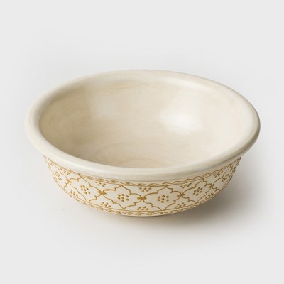 Mela Artisans Painted Bowls in Yellow,