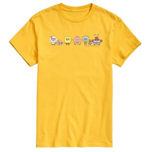 Men's - Spongebob Squarepants - Adorabob Lineup Full Color Short Sleeve Graphic T-Shirt - 1 of 4