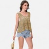 Anna-Kaci Women's Crochet Sleeveless Tank Top with Floral Open Knit Pattern and Scalloped Hem Detail - 3 of 4