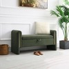 NicBex Modern 52.3" Storage Bench Wood Accent Stools with Armrests for Bedroom and Entryway - 4 of 4