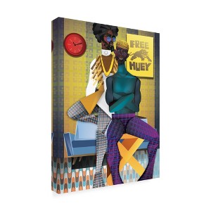 Trademark Fine Art -Jaleel Campbell 'Right On!' Canvas Art - 1 of 3
