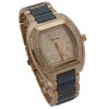 Olivia Pratt Rhinestone Accent Square Dial Metal Watch - 3 of 4