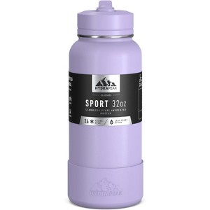 Hydrapeak Sport Stainless Steel Insulated Water Bottle With Spill Proof Straw Lid And Matching Rubber Sport Boot - 1 of 4