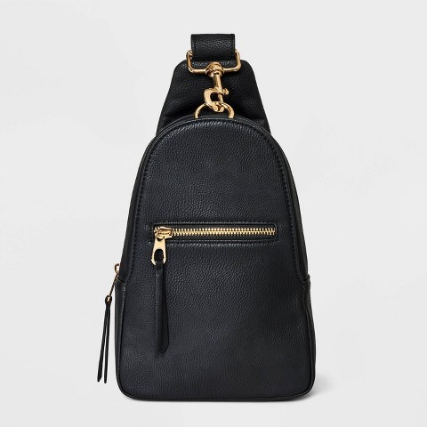 Рюкзаки Universal Thread Sling Pack Crossbody Bag - Universal Thread™ Off-White: Adjustable Strap, Vinyl Construction