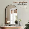 Lyngins Arched Bathroom Mirror, Bathroom Wall Mirror, Anti-Fog HD Explosion-Proof Bathroom Decor, Metal Frame Vanity Mirror for Bedroom/Living Room - 4 of 4
