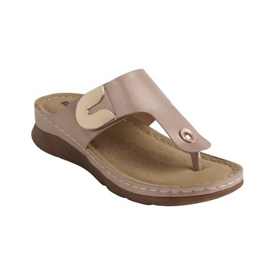 GC Shoes Sam Hardware Comfort Slide Flat Sandals