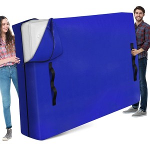 Aoibox Queen Mattress Moving Bag Extra Thick Waterproof Tarp Cover Heavy Duty Handles Reusable Protector 82x62x15 - 1 of 4