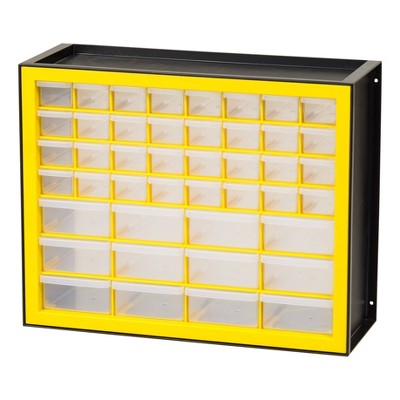 IRIS Drawer Parts Cabinet Black/Yellow