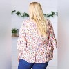 Women's Watercolor Floral Ruffle Top - Sugarfox 2X - 2 of 4