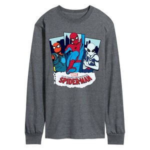 Men's - Marvel - Friendly Neighborhood Spider-Man Suits Long Sleeve Graphic T-Shirt - 1 of 4