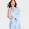 Women's Luxury Collection Shadow Striped Long Satin Robe - Auden™ - 3 of 3