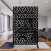 DSVIMOY Outdoor & Indoor Privacy Screen, Freestanding Decorative Privacy Screen for Deck Balcony Patio, Black, 48"*76"*16" - 2 of 4