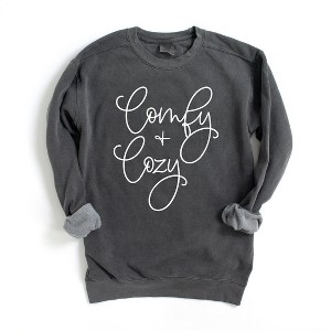 Simply Sage Market Women's  Garment Dyed Graphic Sweatshirt Comfy and Cozy Curisve - 1 of 2