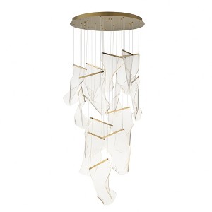 ET2 Lighting Rinkle 14 - Light Pendant in  French Gold - 1 of 4