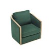 CAVINAS Accent Chair, Comfortable Accent Sofa Chair for Living Room, Corduroy Swivel Barrel Chair, 360 Degree Swivel Barrel Club Chair - 4 of 4