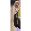 Stainless Steel Tassel Threader Earrings | Unisex Geometric Punk Jewelry Gift - 3 of 3