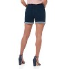 Rekucci Women's Secret Figure Pull-On Jean Shorts with Slim Cuff – Casual Mid-Rise Summer Shorts - 3 of 4