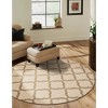 Unique Loom    Outdoor Trellis Raised Trellis Area Rug - 3 of 4