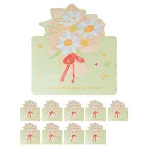 Unique Bargains Greeting Cards Floral Pattern for All Occasions 10 Pcs - 1 of 4