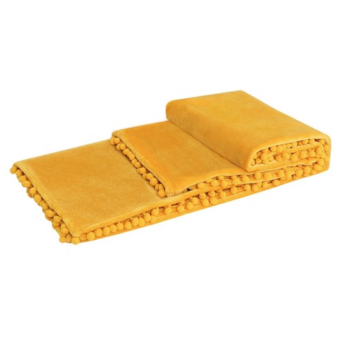 Yellow throw blanket discount target