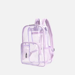 MKF Collection Cleo Clear PVC Backpack for Women Transparent Bag by Mia K - 1 of 4