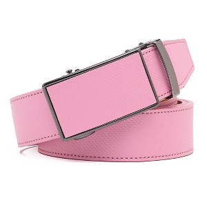 Braveman | Men's Sliding Buckle Adjustable Leather Ratchet Belt - 1 of 2