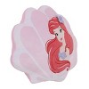 Disney Ariel Watercolor Wishes Pink and White Seashell Decorative Pillow - 2 of 4