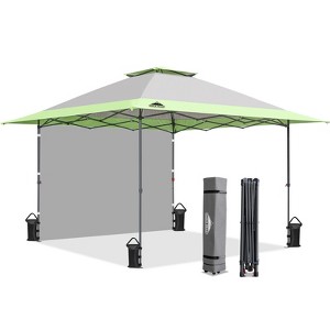 EAGLE PEAK 13'x13' Pop up Canopy Tent w/ One Wall,Portable Sun Shelter for Camping - 1 of 4