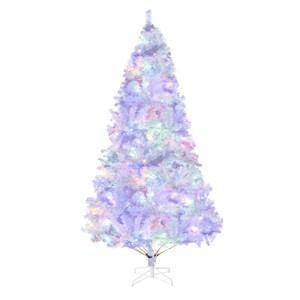 GOTGELIF White Christmas Tree with Twinkling Lights Xmas Decoration - 1 of 4