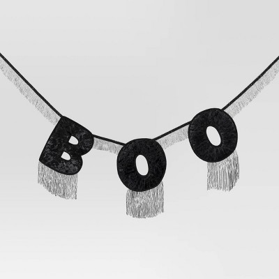 72" Boo Word Garland Black - Hyde and EEK! Boutique™