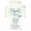 Dicksons Angel's Wings Bereavement White 4 x 3 MDF Table Top Block Cross - 2 of 2