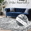 Indoor Washable Area Rug, Non Slip Ultra Thin Low Pile Floor Carpet, Soft Vintage Printed Mat for Living Room Bedroom Dining Room Office - 3 of 4